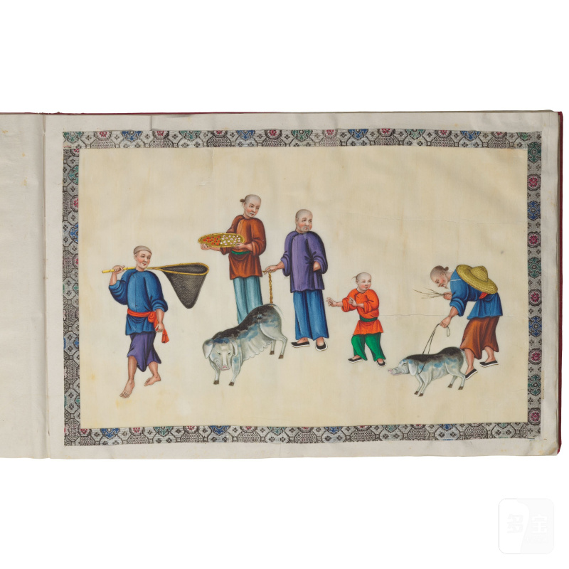 中國畫家 十九世紀 街邊商販圖冊頁十二開 | CHINESE ARTIST (19TH CENTURY) - 图20